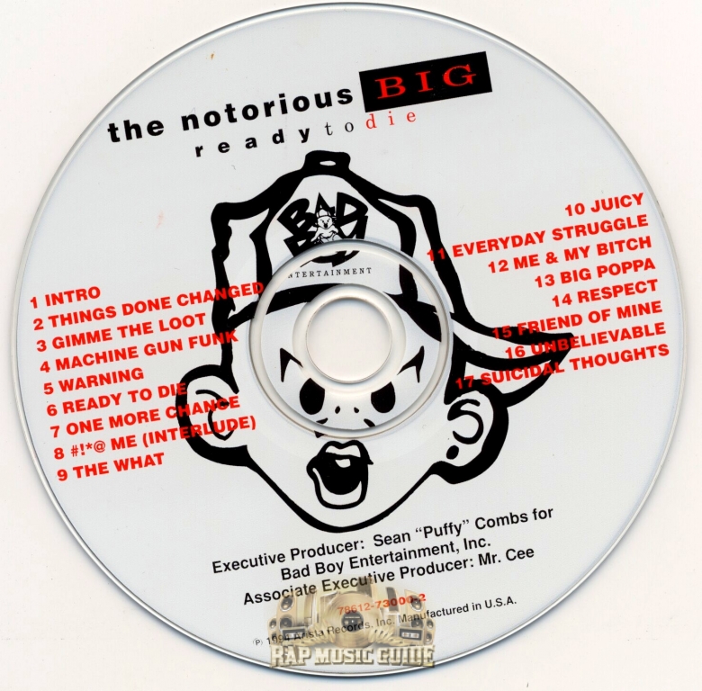 Notorious B.I.G. - Ready To Die: 1st Press. CD | Rap Music Guide
